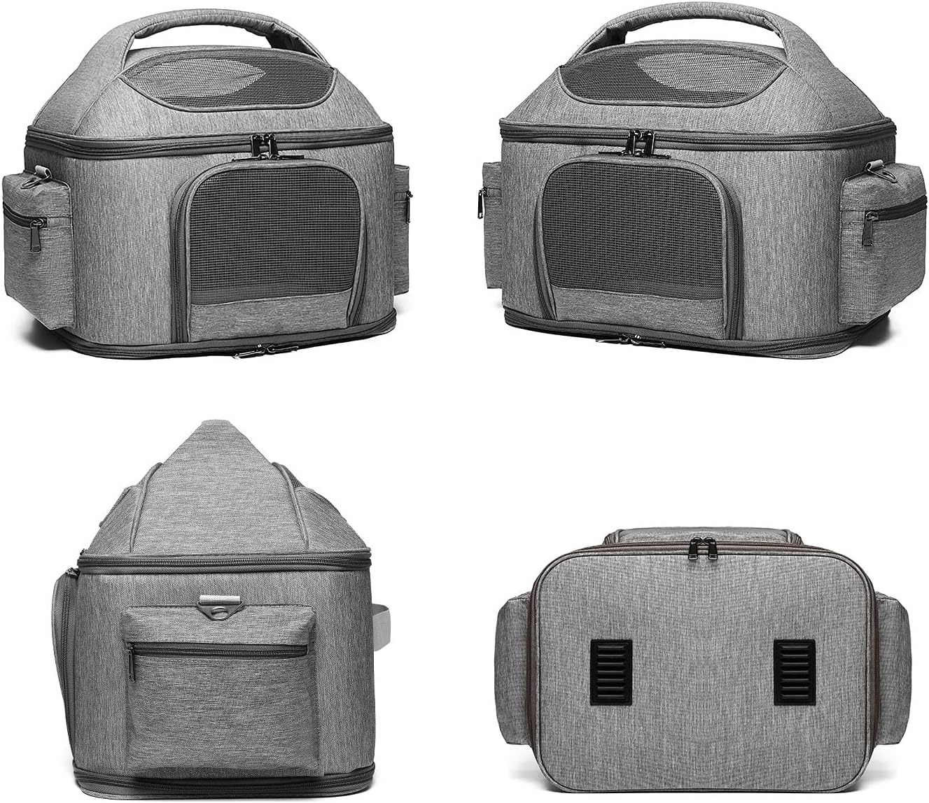 Portable Linen Pet Carrier Bag for Small Dogs & Cats