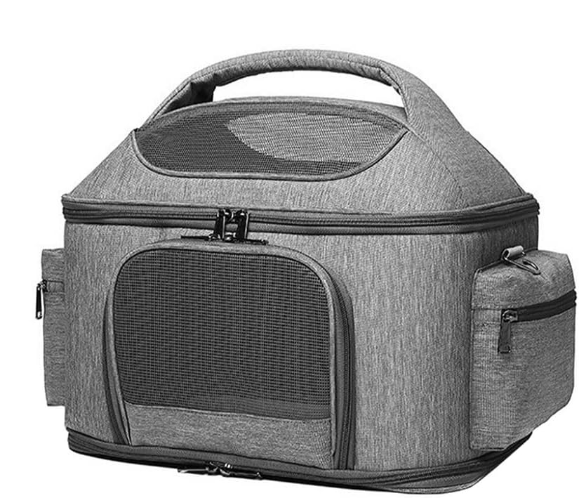 Portable Linen Pet Carrier Bag for Small Dogs & Cats