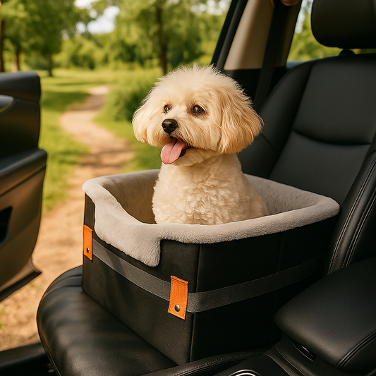 Portable Pet Travel Booster Seat with Safety Leash
