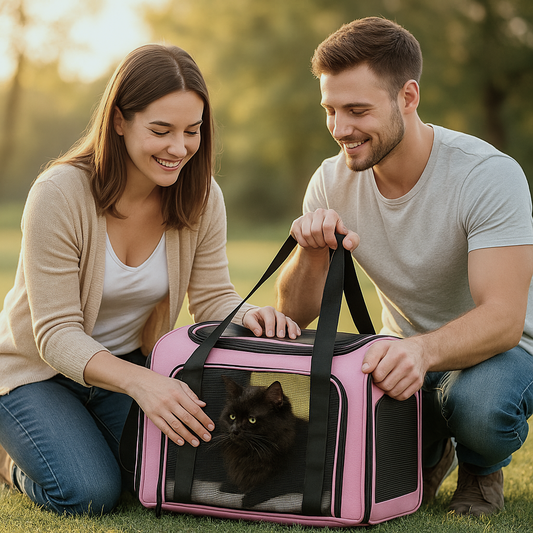 Portable Pet Carrier Bag –Travel in Style & Comfort