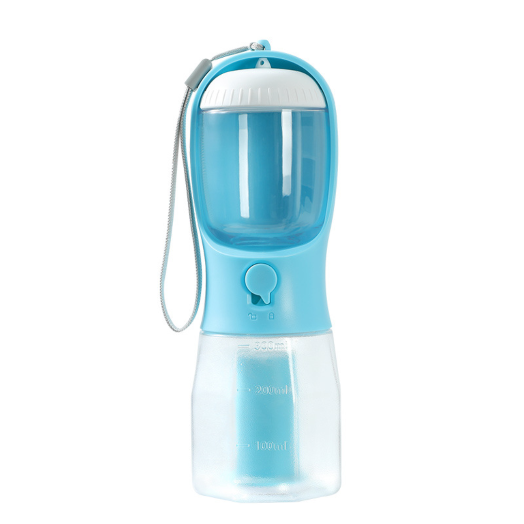 AquaMate™ – 3-in-1 Portable Pet Water Bottle for Dogs & Cats