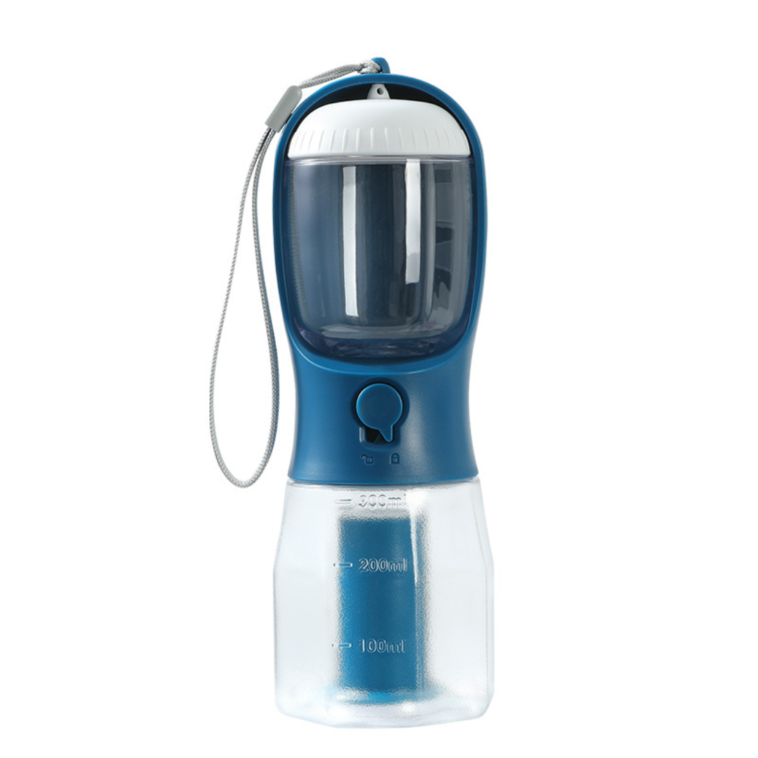 AquaMate™ – 3-in-1 Portable Pet Water Bottle for Dogs & Cats