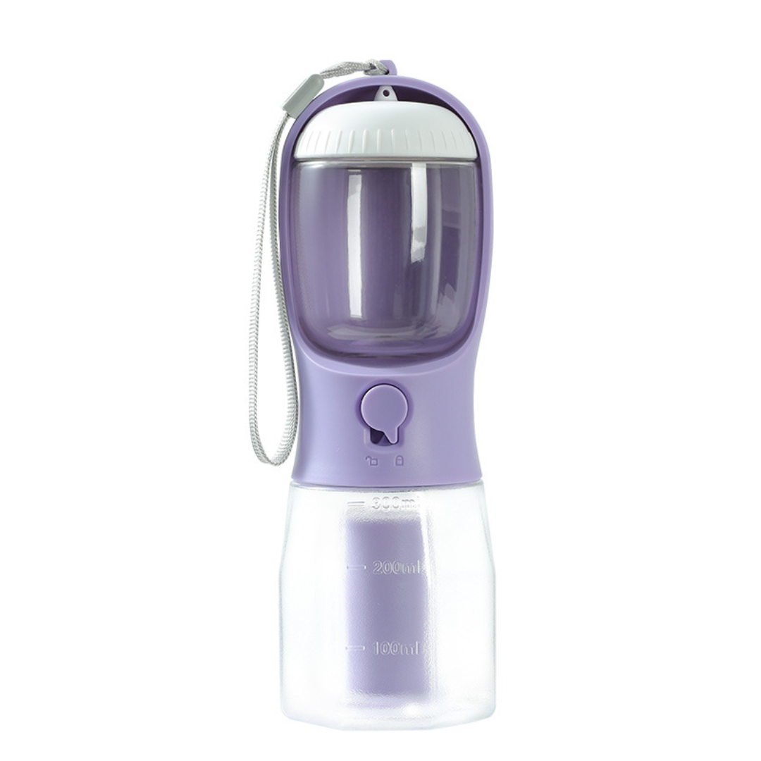 AquaMate™ – 3-in-1 Portable Pet Water Bottle for Dogs & Cats