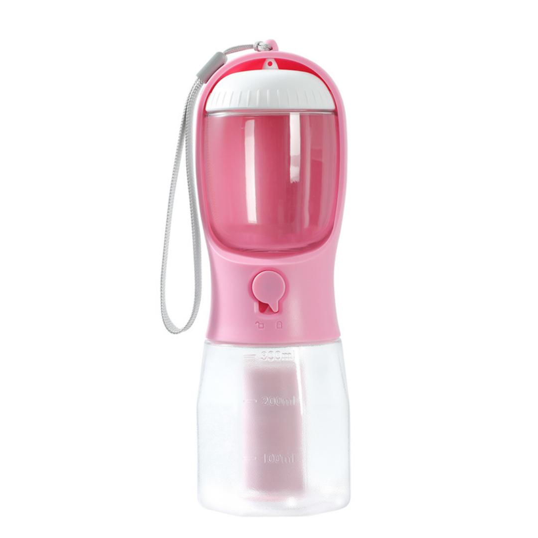 AquaMate™ – 3-in-1 Portable Pet Water Bottle for Dogs & Cats